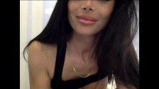 Beautiful amateur teen girl showing her sexy tits on webcam