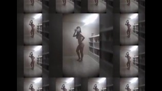 Cute and spunky young Korean girl nude dance