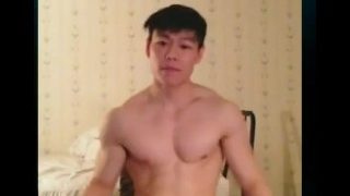 Handsome Korean Hunk Webcam Tease and Jerk