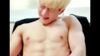 Korean boy big cock masturbating