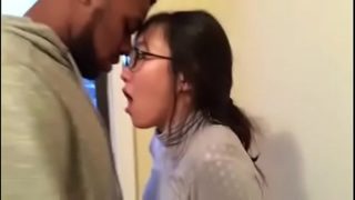 Korean student makes out with her first black guy