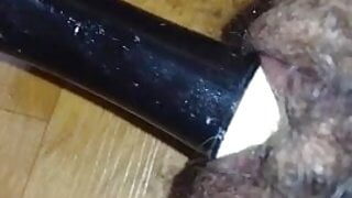 Korean milf playing with a recorder